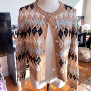 Maje Mira argyle cardigan